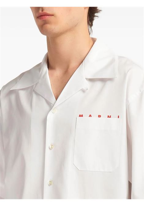 bowling shirt man white MARNI | CUMU0213PP USCT88LRW01